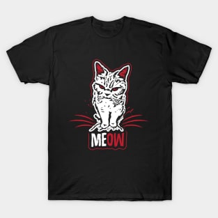 Angry Meow Cat T-Shirt